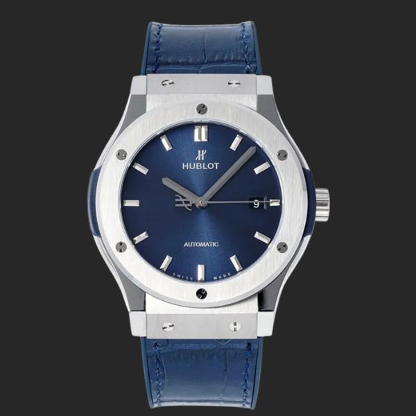 Hublot Classic Fusion Titanium mặt xanh dương 