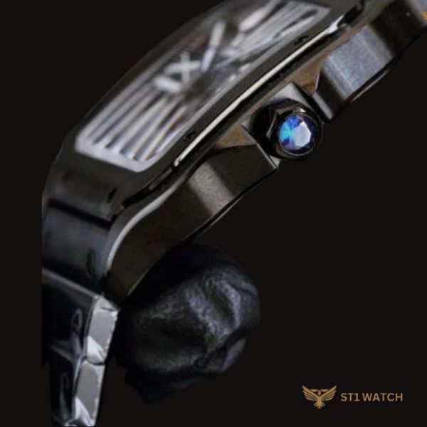 Cartier Santos Skeleton All Black Ceramic 