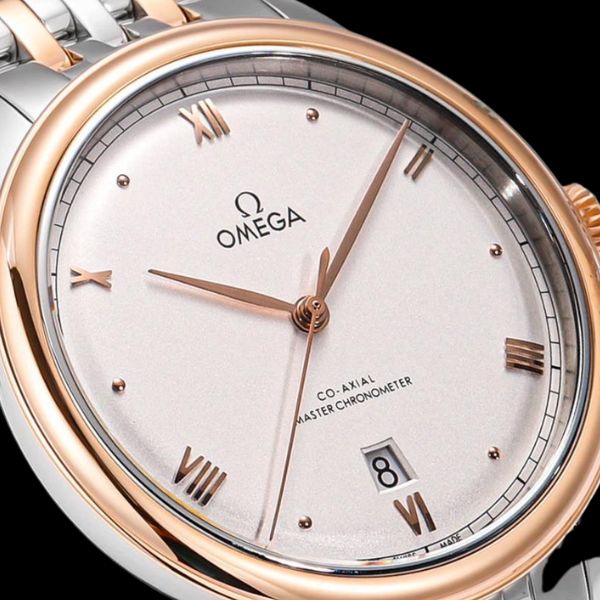 Omega Deville Prestige Vỏ Demi Mặt Số Trắng 40mm 