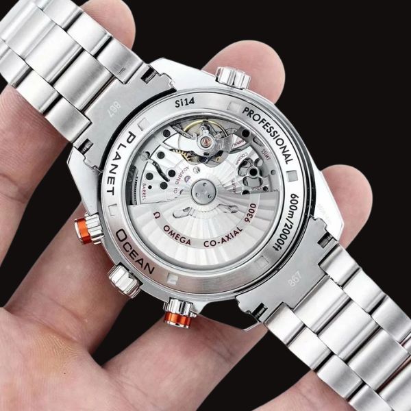 Omega Seamaster Chronograph vỏ thép mặt đen 