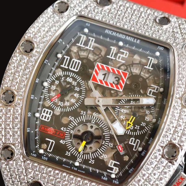 Richard Mille RM 010 Chronograph Vỏ Full Diamond 