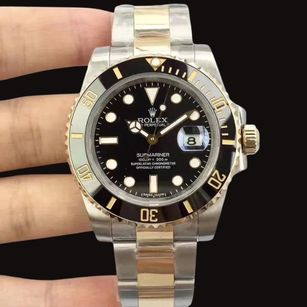 Rolex Submariner Demi Nam Mạ Vàng 18k