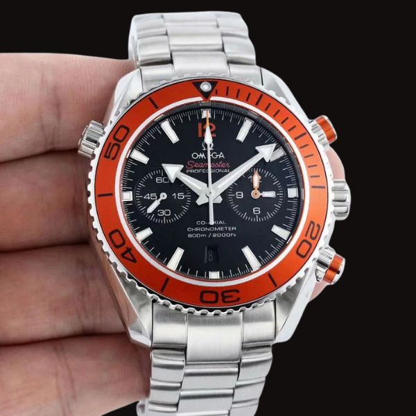 Omega Seamaster Chronograph vỏ thép mặt đen