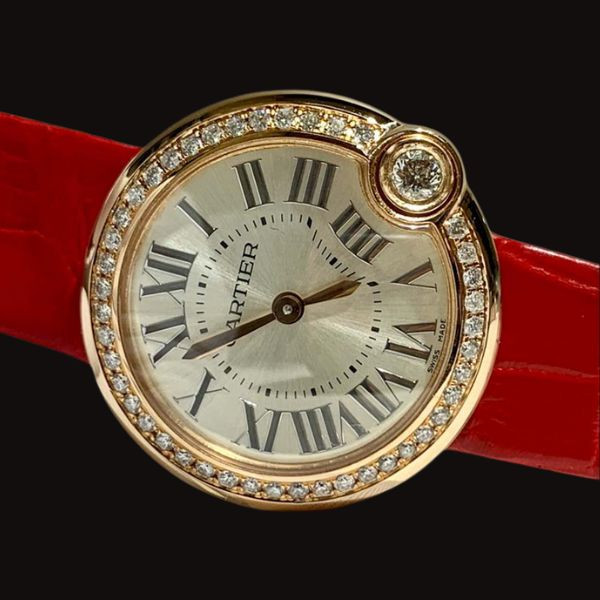 Cartier Ballon Bleu Chế Tác Bọc Vàng 18K Bezel