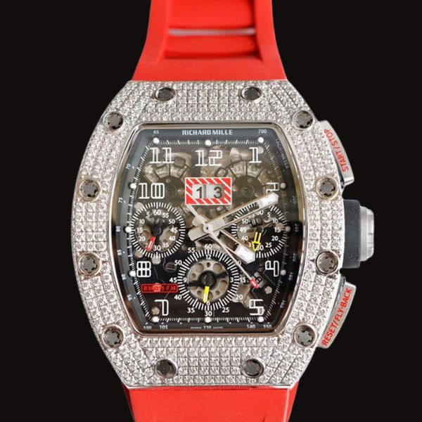 Richard Mille RM 010 Chronograph Vỏ Full Diamond